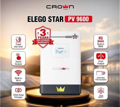 Crown Elego star 6.5kw pv9600