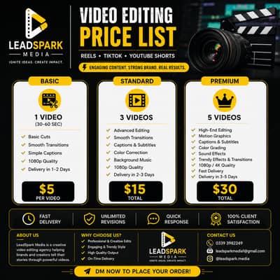 Social Media marketing and Video editing At cheap price