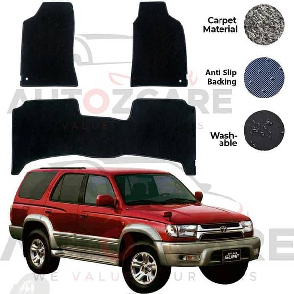 Toyota Hilux Surf Genuine Fitting Carpet Floor Mat 3PCS - Model 1997-2002