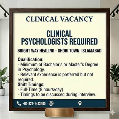 2 female psychologist Required