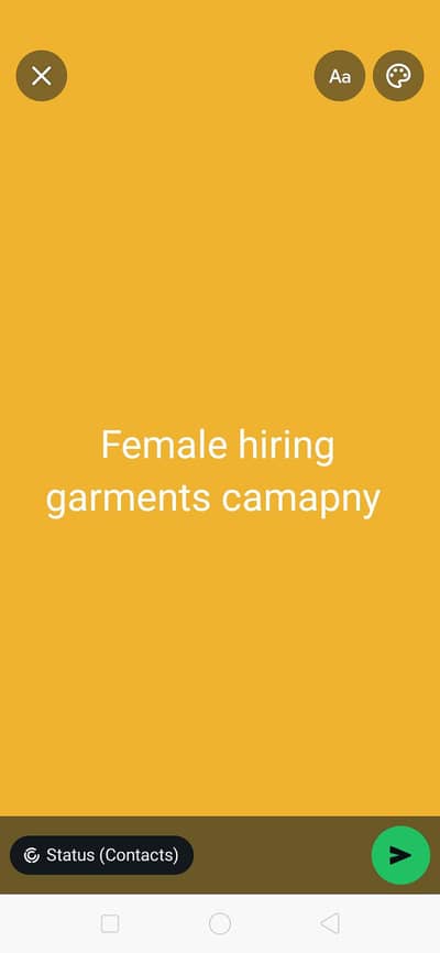 Garments camapny hiring
