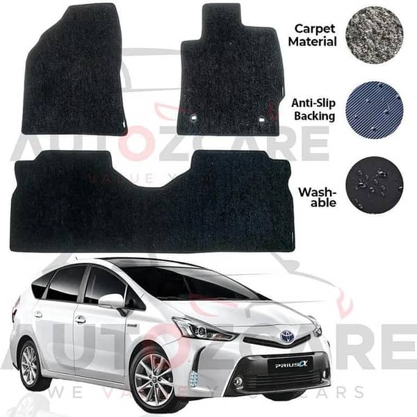 Toyota Prius Alpha Genuine Fitting Carpet Floor Mat 3PCS - Model 2011-2021
