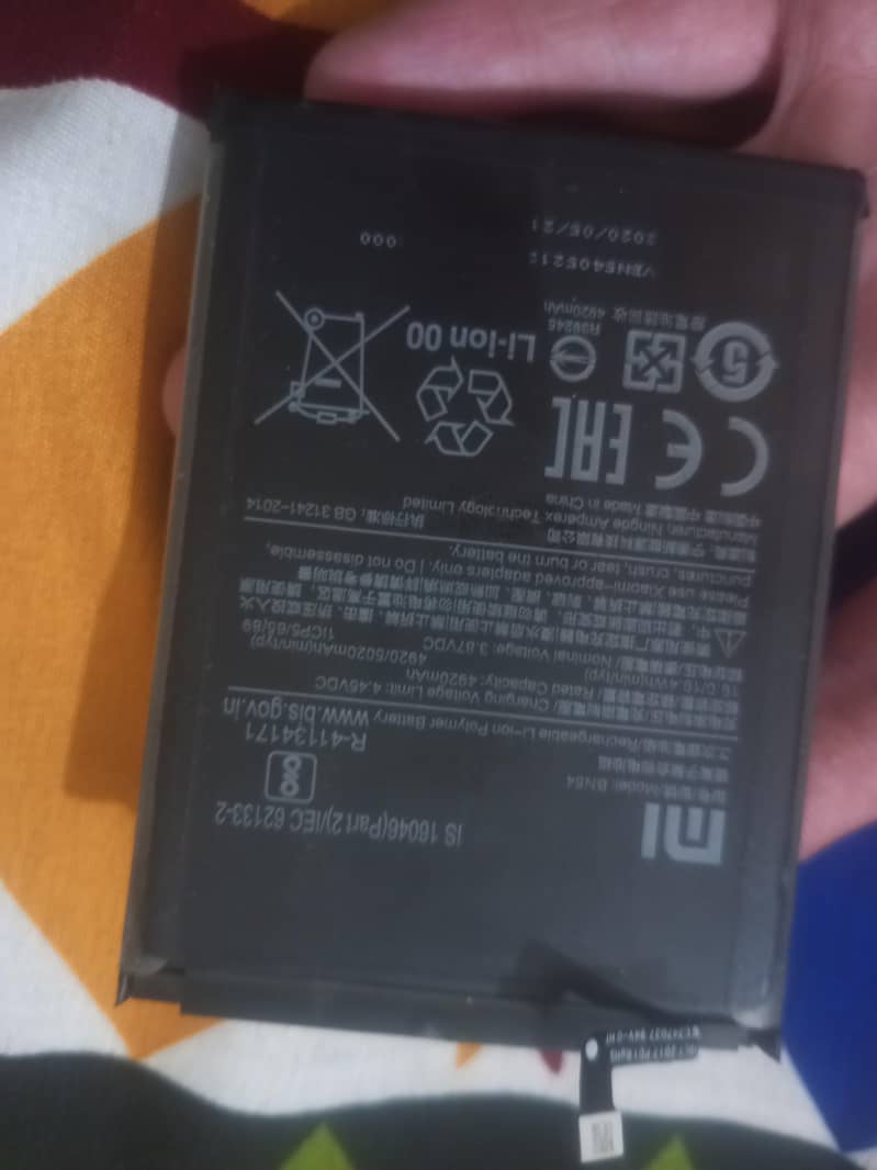 redmi note 9 battery 0