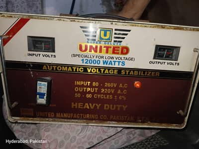 United 12000 Watts Heavy Duty Automatic Voltage Stabilizer