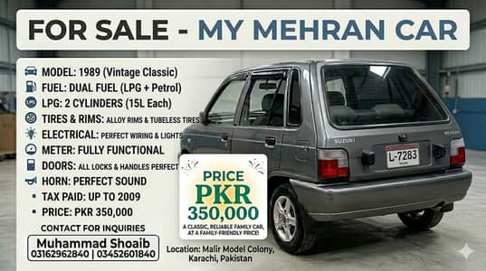 Suzuki Mehran VX 1989