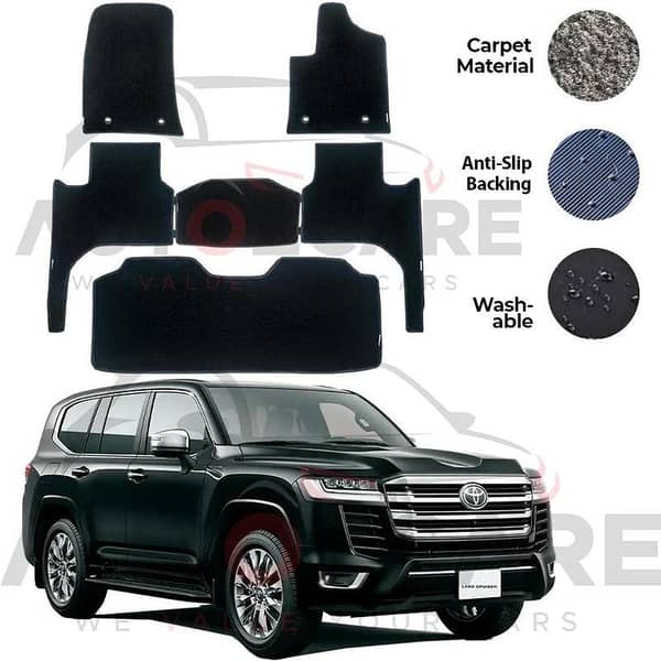 Toyota Land Cruiser LC300 Genuine Fitting Carpet Floor Mat 4PCS / 6PCS - Model 2022-2024