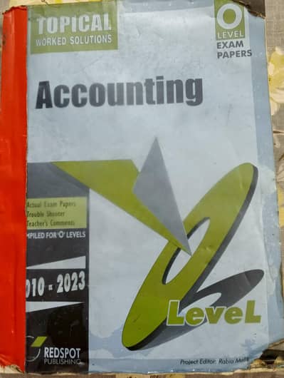 Accounting Olevels Topical Worked Solution _ REDSPOT_ 2010-2023