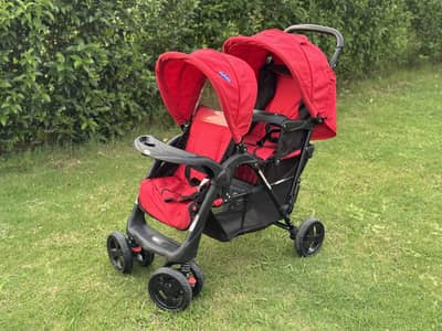 Twin Baby Stroller - Kids pram - Kids walker - kids stroller