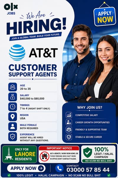 Need call center agents for USA company help support