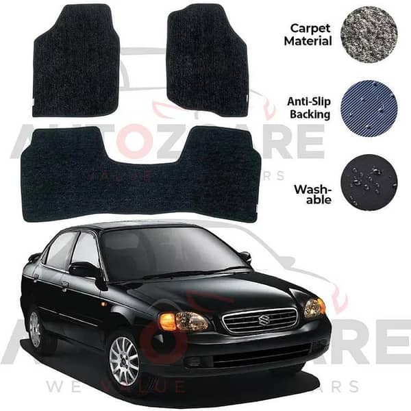 Suzuki Baleno Genuine Fitting Carpet Floor Mat 3PCS - Model 1998-2005
