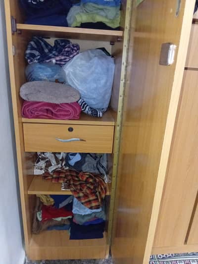 single door wardrobe + small cupboard + sideboard
