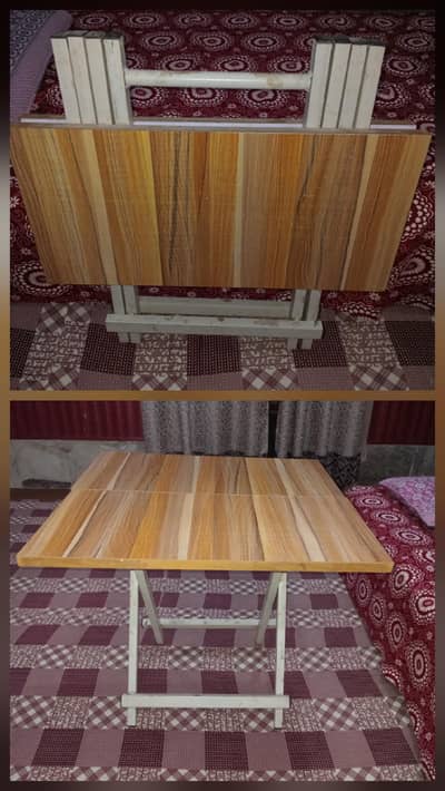 folding wooden table