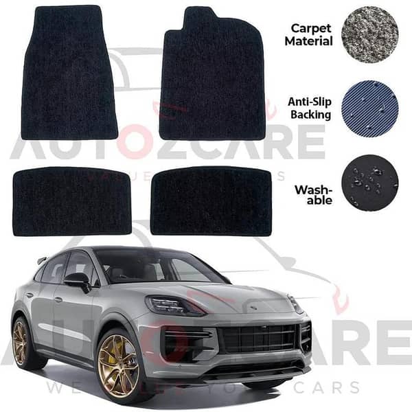 Porsche Cayenne Genuine Fitting Carpet Floor Mat 4PCS - Model 2019-2025