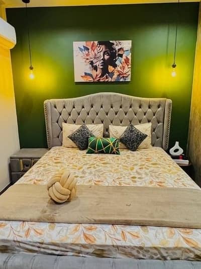 Daily basis and weekly basis one bedroom fully furnished luxury apartments available for rent Gulberg greens Islamabad