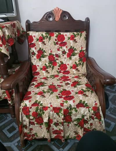 WOODEN sofa set