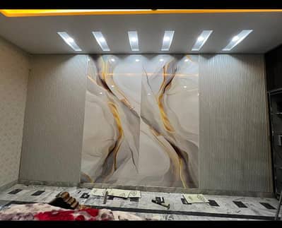Media Wall Design-Wall cladding-PVC Wall Panels Lahore-Wall Panel Work