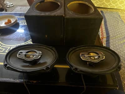 A used pioneer speaker for sale with box excellent condation