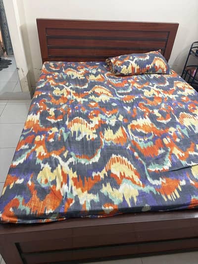 Hand Made Double Bed with Mattress