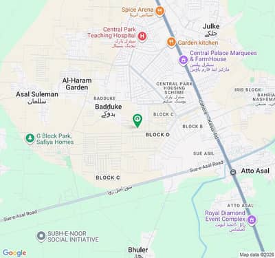 10 Marla Possession Plot For Sale In Central Park Block G Main Road Back