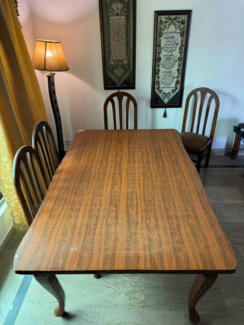 Dining table set for 6 1