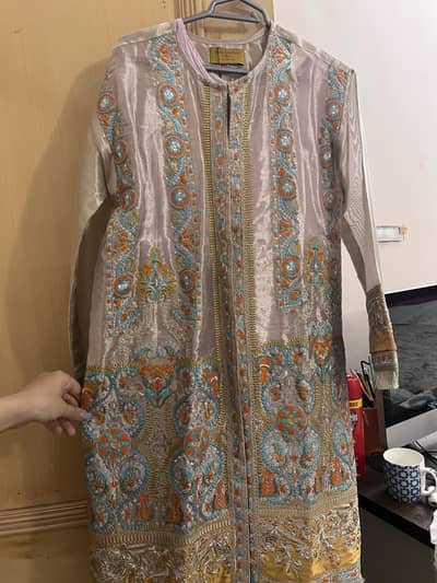 Sanasafinaz organza coat with tunic
