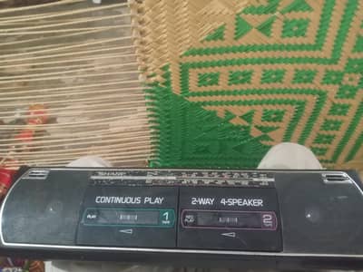 sharp cumpnany audio recorder tape achi condition my arjent saly krni