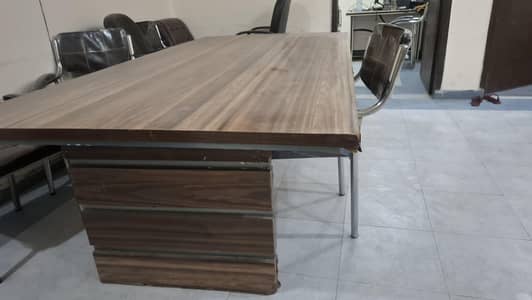 Executive Office Conference wooden Table with 6 chairs