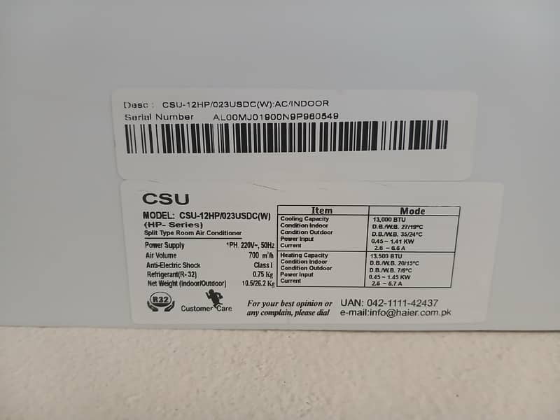 Candy Inverter Split AC 5