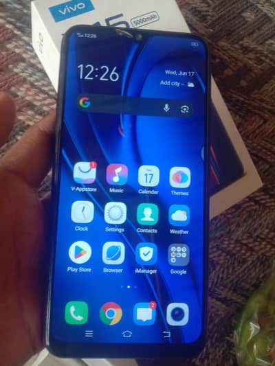 vivo y15  4/64 box charger Sath ha