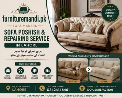 sofa poshish and sofa repairing