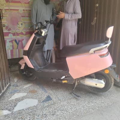 Electric Scooty Pink Color | Like New Condition | Home Used | 2.30 lac