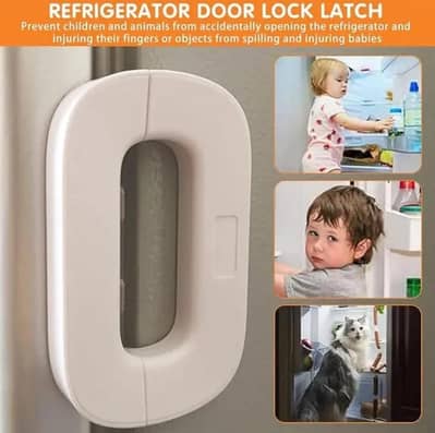 Fridge lock ABS one hand push for kitchen security l