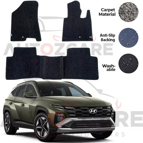Hyundai Tucson Fitting Carpet Floor Mat 3PCS - Model 2025