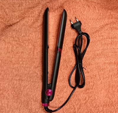 Ceramic Hair Straightener black pink instant heat up