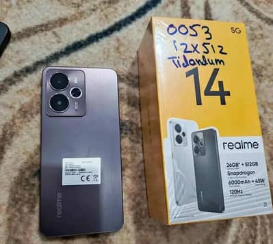 Realme 14 5G for sale  with box and charger