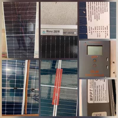 PowMr 30A MPPT Controller with 3x 280W High-Efficiency Solar Panels