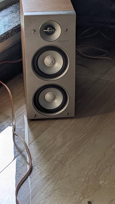 Sony duel bass book shelf speakers