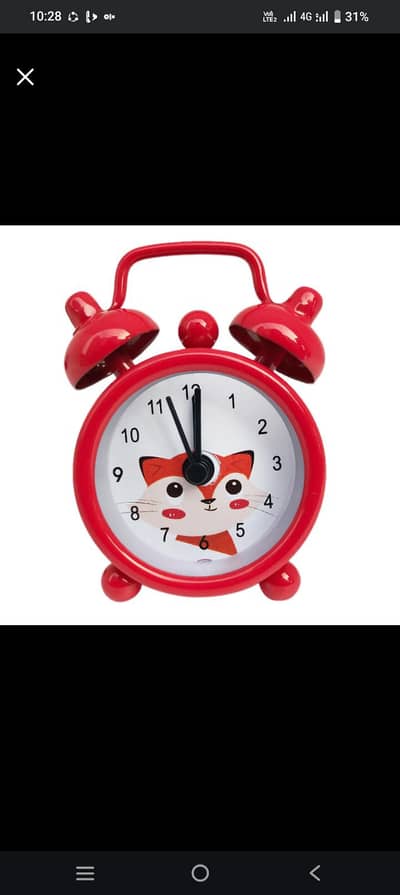 Cute Twin Bell Alarm Clocks for Kids & Home Decor (Brand New)