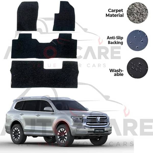 GWM Tank 500 Genuine Fitting Carpet Floor Mat 4PCS - Model 2024-2025