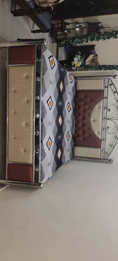 King Sized Steel Double Bed