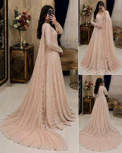 Bridal Walima Maxi One Time Used | Heavy Embroidery | Medium to Large