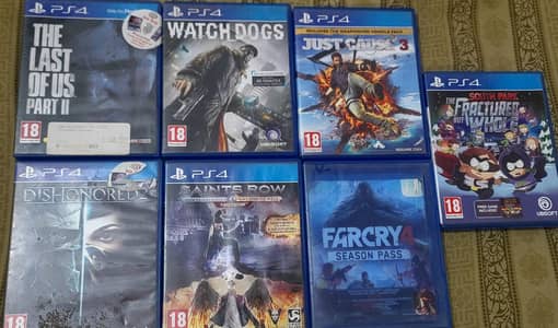 PS4 cds Games Bundle for Sale – Excellent Condition