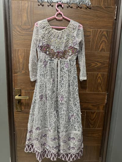 Purple party wear dress
