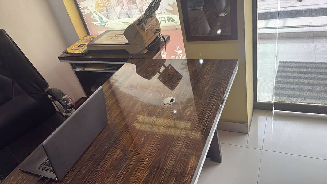2 Office Table with side table 2