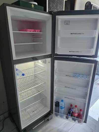 New Haier HRF-336EBS Refrigerator (Silver) - 10/10 Condition