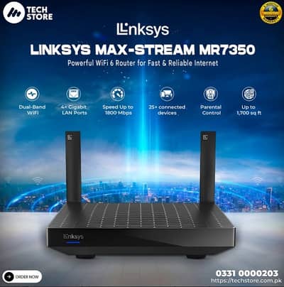 Linksys MR7350 AX1800 Dual-Band WiFi 6 Mesh Router