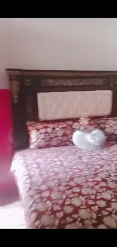 All bedrooms set bed and side table and dressing sesham wood and alma