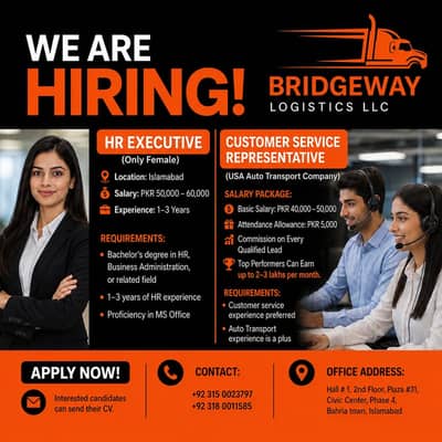 Customer Service (CSR Jobs Night Shift) ,HR Required (Islamabad Jobs)