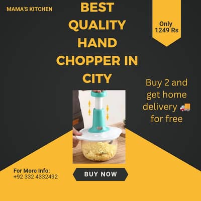 Best Hand chopper in city available in all sizes.
