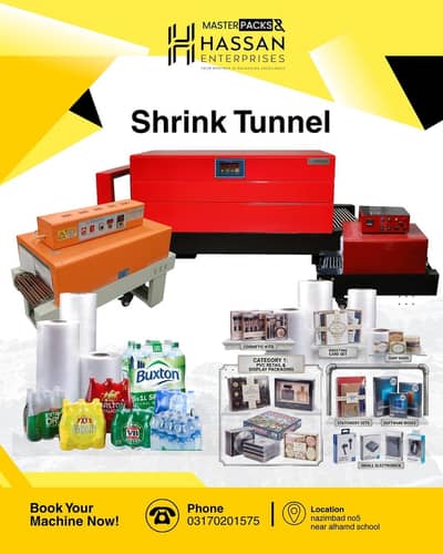 dryer Shrink wrap tunnel and heat
